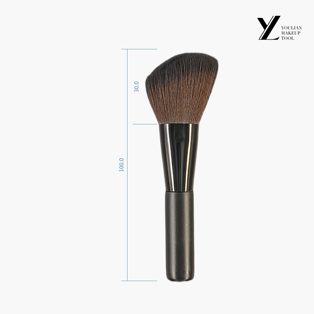 Portable Slant Head Black Grooming Brush